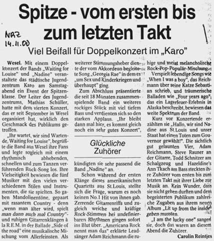 Spitze vom ersten bis zum letzten Takt (WFL im JZ Karo)